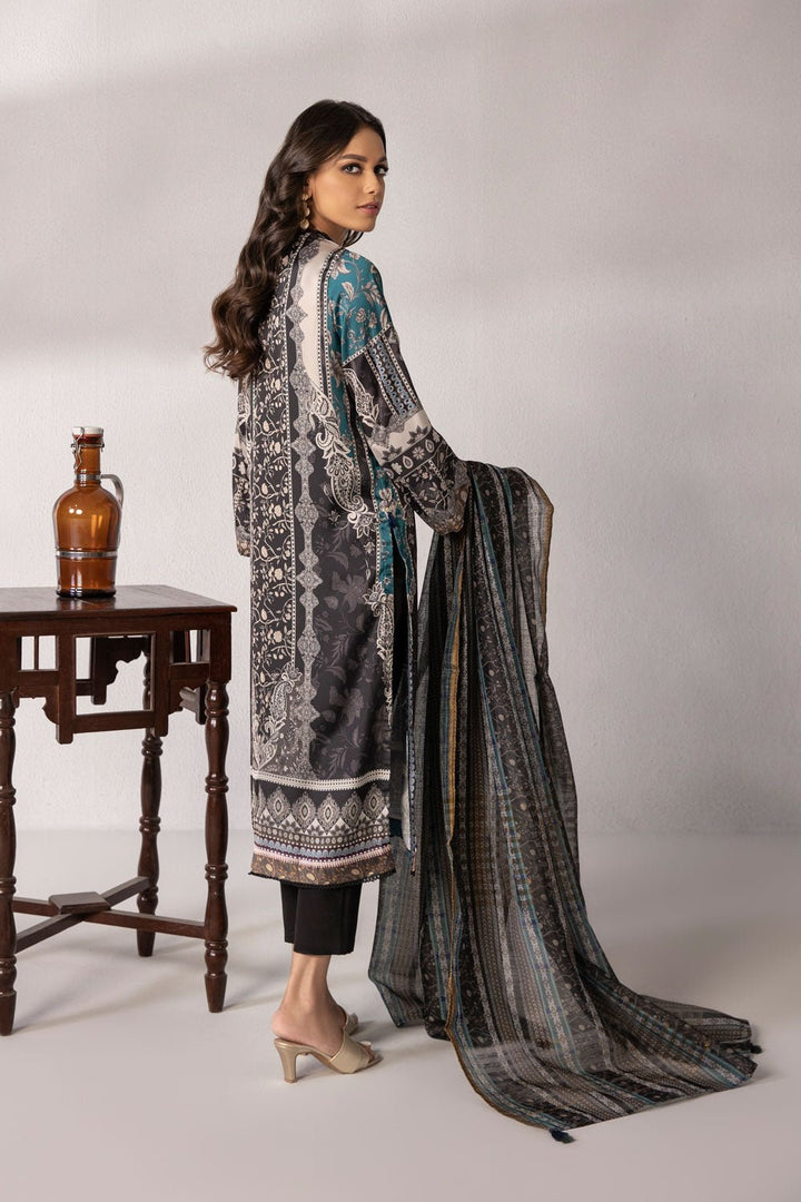 Sapphire- 2 Piece - Printed Silk Suit