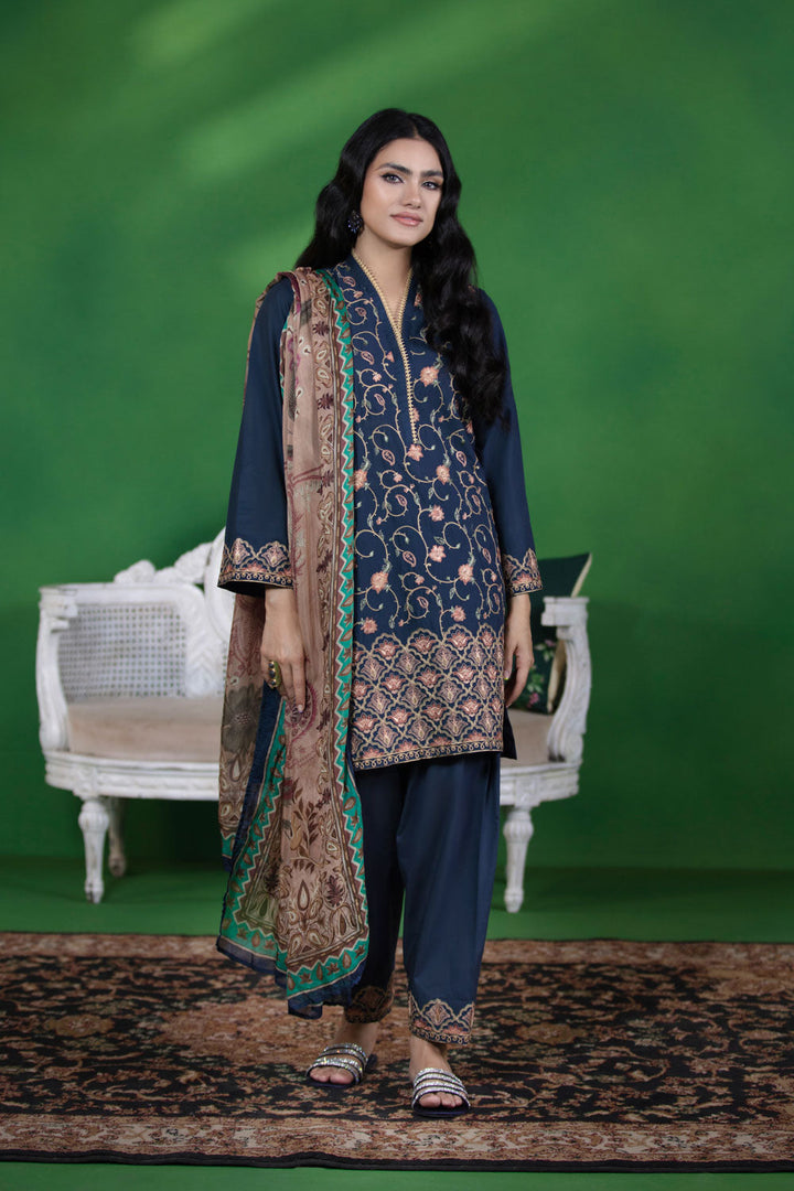 Sapphire-3 Piece - Embroidered Lawn Suit