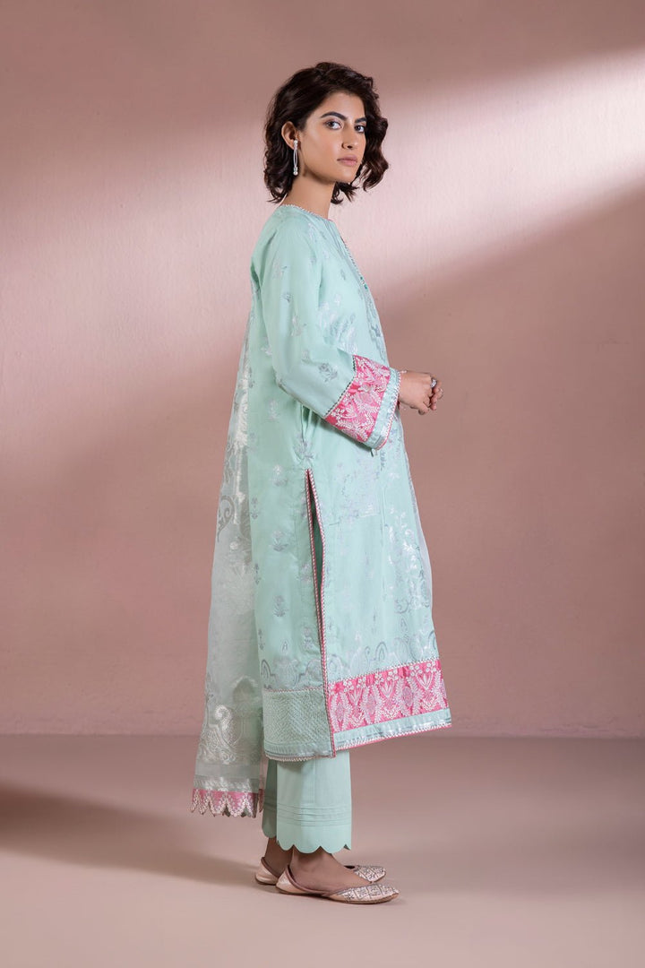 Sapphire- Embroidered Jacquard Suit