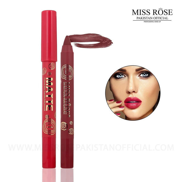 Miss Rose - Pack Of 04 Matte Lip Pen LipLiner WaterProof Long Lasting For Girls And For Women 2.8g 7301-453Z36