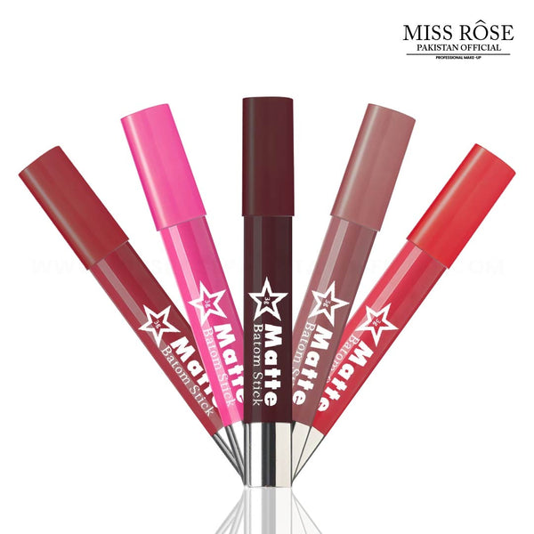 Miss Rose - 1 Pc Professional Matte Long Lasting Waterproof Lipstick - Rows 43