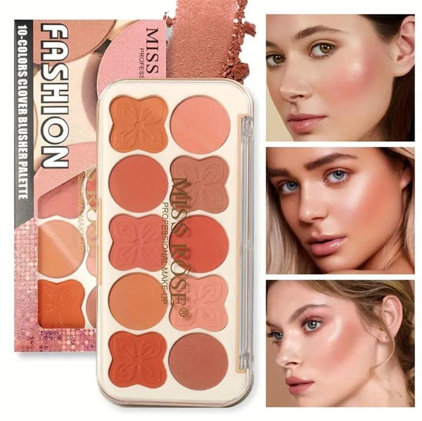 Miss Rose - 10 Color Of Blush In Single Package For Girls And Women