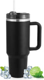 Home.Co - 1Pc Stainless Steel Tumbler (40 oz) - Black