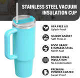 Home.Co - 1Pc Stainless Steel Tumbler (40oz) - Aqua Blue