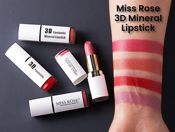 Miss Rose - Pack Of 4 Makeup Matte Lipstick 3.4G 7301-022Yd