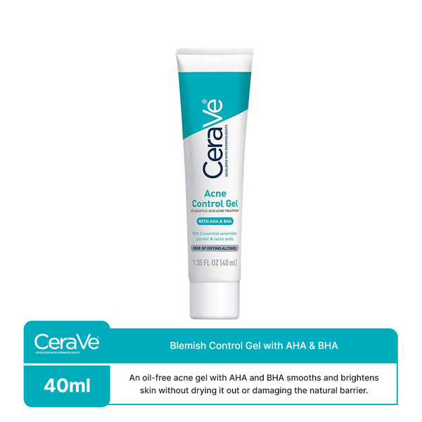 Cerave - Blemish Control Gel with AHA & BHA, 40ml