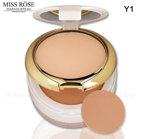 Miss Rose - Professional 3D Pearl Whitening Compact & Loose Powder (3 in 1) Available 3 Colors 45g 7003-129y1