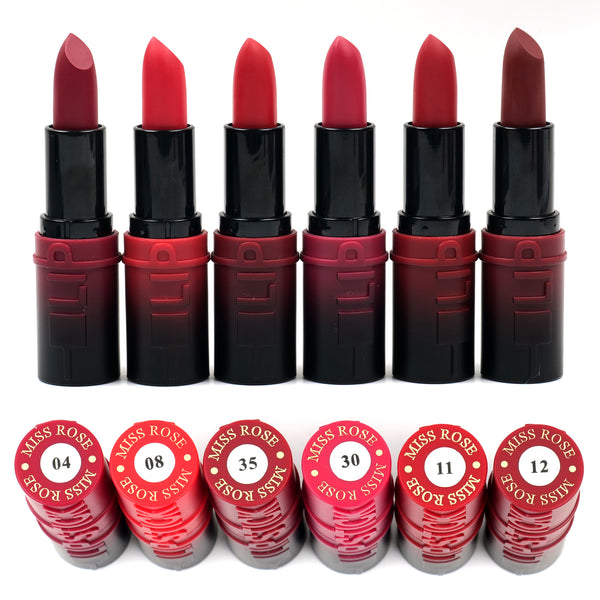 Miss Rose - New classic Pack Of 6 Lipstick For Girls 7301-421Z4