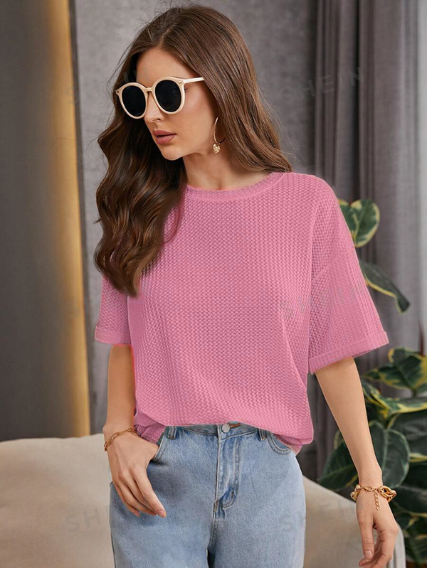 VYBE - Knitted T-Shirt Pink