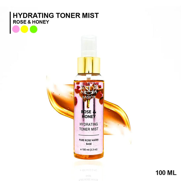 SL Basics - Honey & Rose Toner Spray Bottle - 100ml