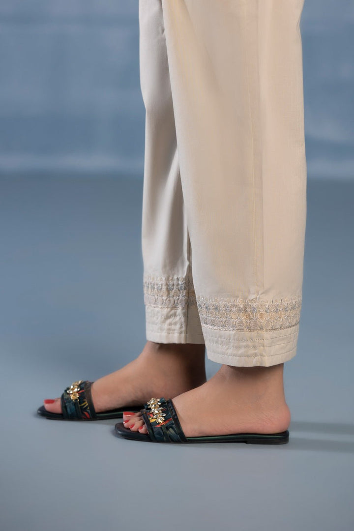 Sapphire- Embroidered Recycled Cotton Pants