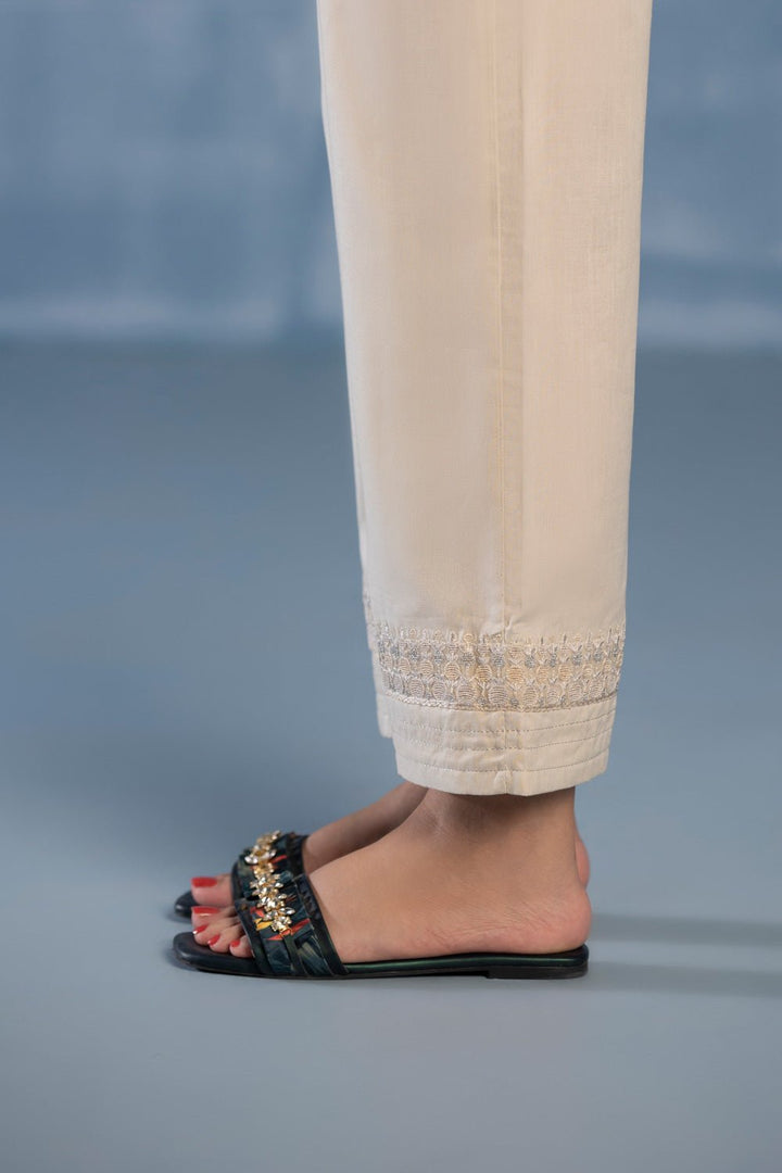 Sapphire- Embroidered Recycled Cotton Pants