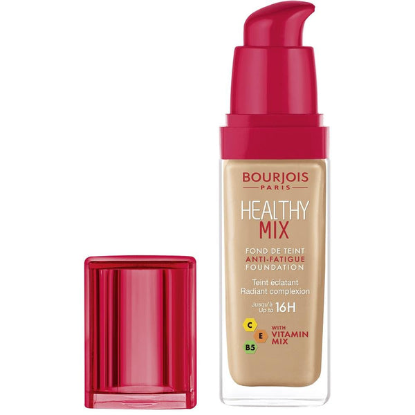 Bourjois- Healthy Mix Anti-Fatigue. Foundation. 55 Dark beige. 30 ml – 1 fl oz