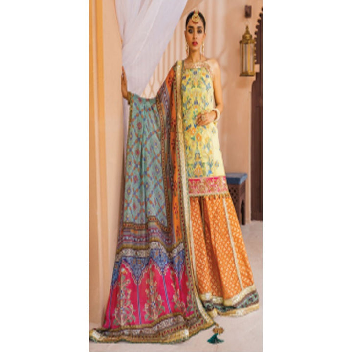 Dhanak- By Anaya Embroidered Net Suits- Shazmeen- 05