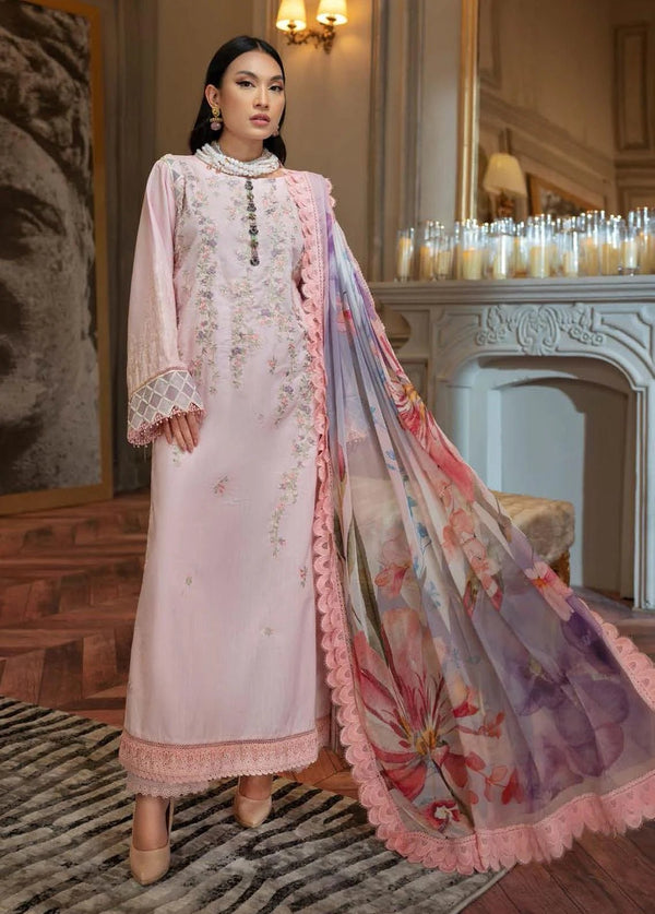 Nisa Hussain- Embroidered Lawn Suits Unstitched 3 Piece NSH22SS LF-NHl 009 - Spring