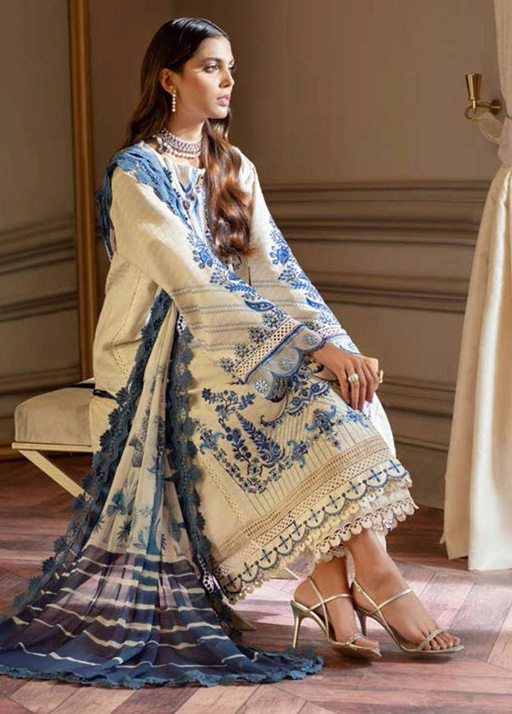 Nisa Hussain Embroidered Lawn Suits Unstitched 3 Piece NSH22SS LF-NHl 001 - Spring