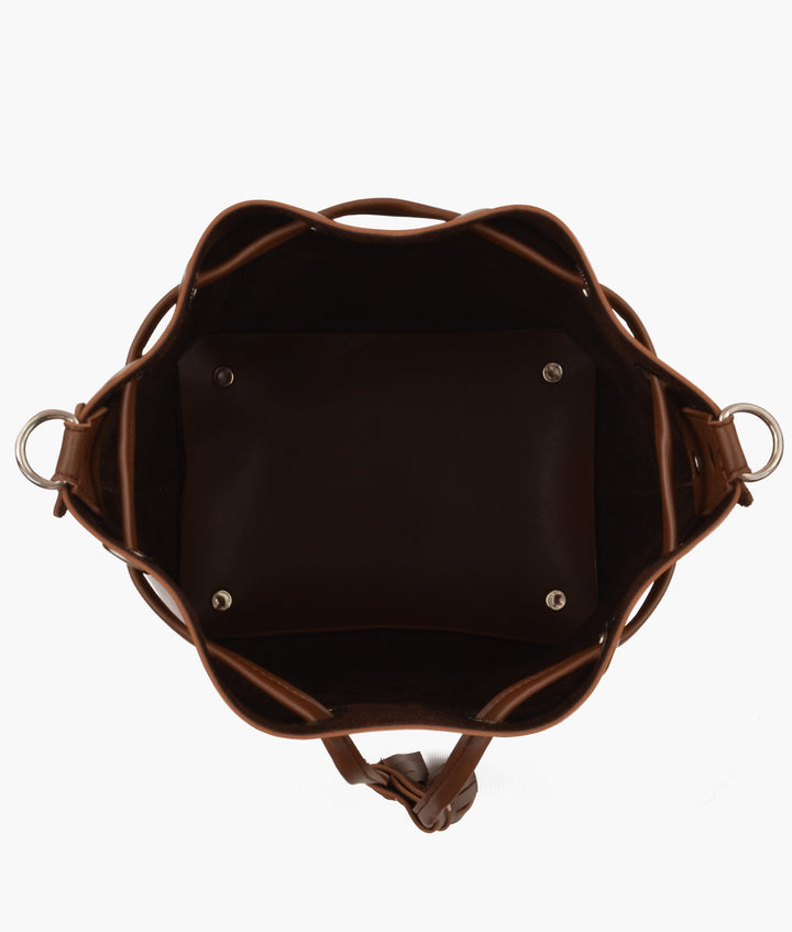 RTW Horse Brown Bucket Bag