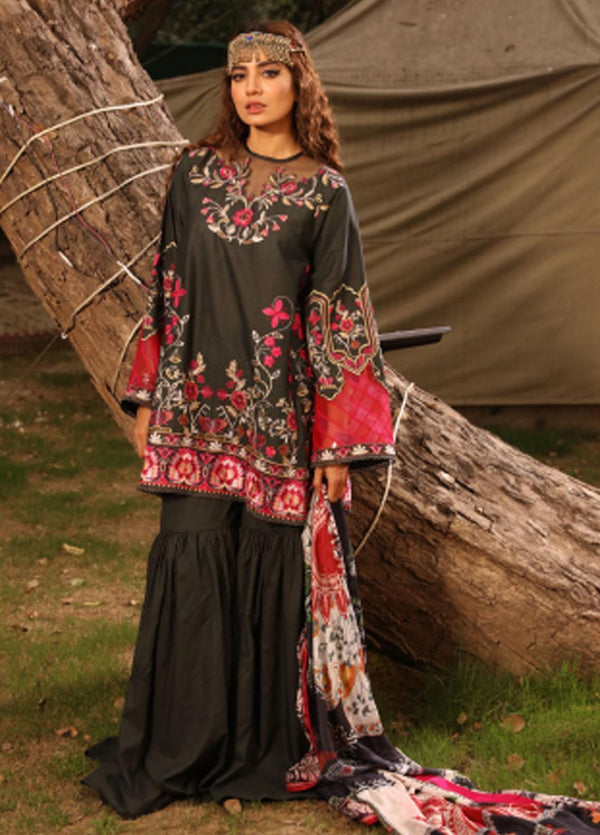 Bulbul By Saira Rizwan Embroidered Lawn Suits Unstitched 3 Piece- Kanwal- SR-03